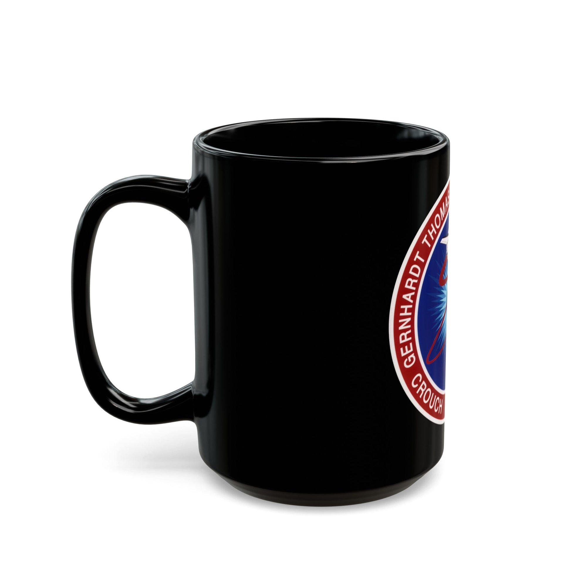 STS 83 (NASA) Black Coffee Mug-The Sticker Space