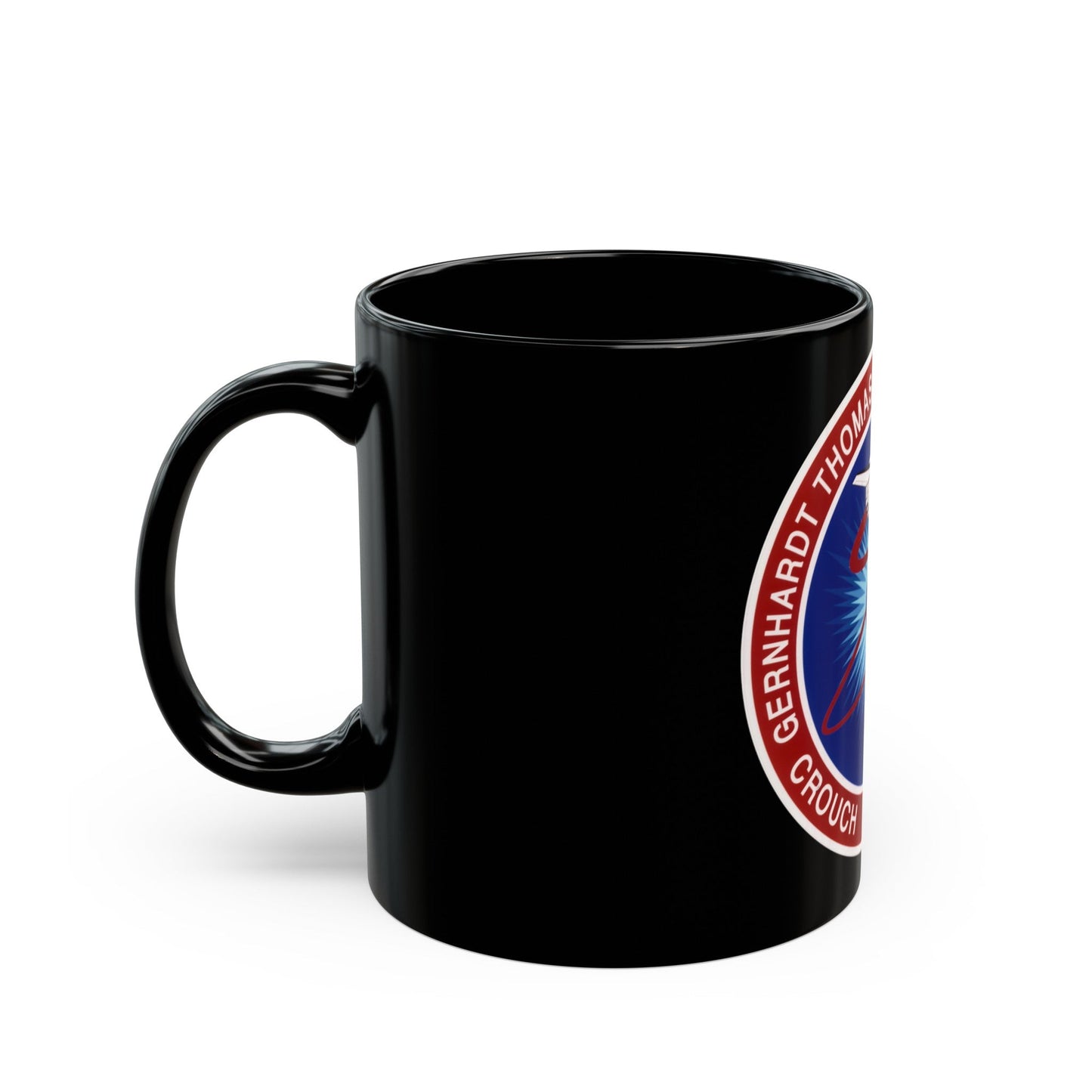 STS 83 (NASA) Black Coffee Mug-The Sticker Space