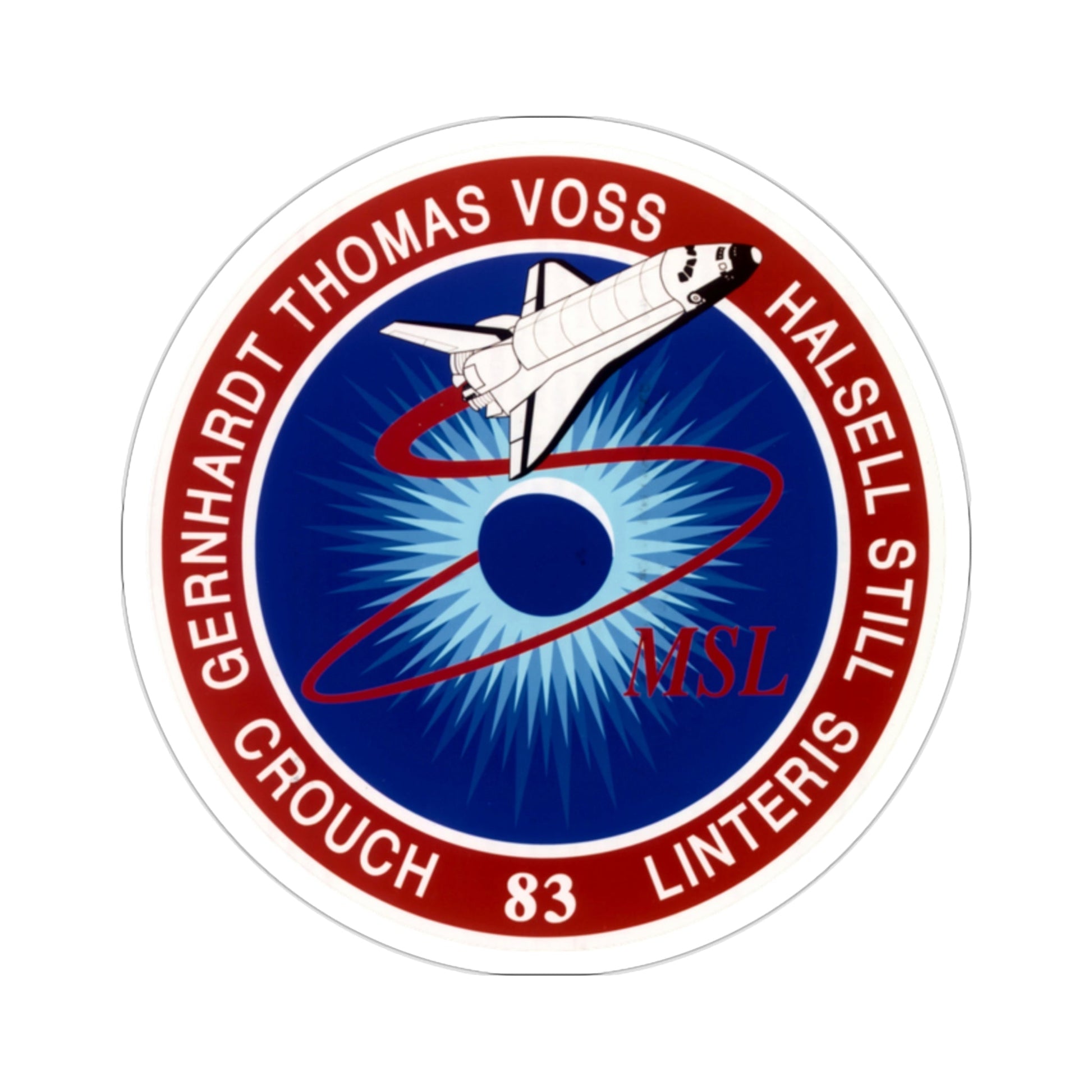 STS 83 Patch NASA STICKER Vinyl Die-Cut Decal-2 Inch-The Sticker Space