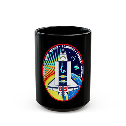 STS 85 (NASA) Black Coffee Mug-15oz-The Sticker Space