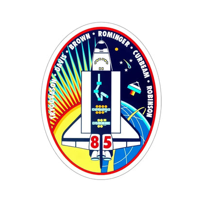 STS 85 Patch NASA STICKER Vinyl Die-Cut Decal 4 Inch - The Sticker Space