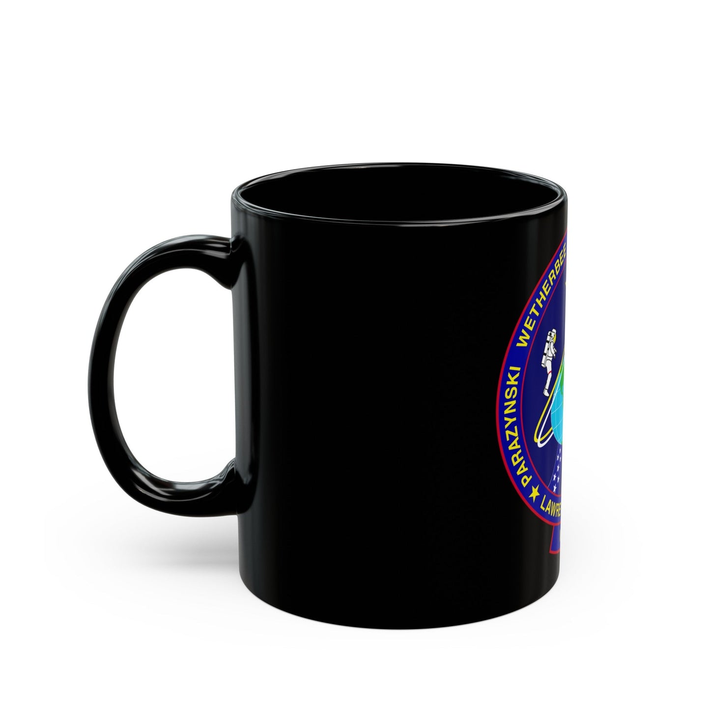 STS 86 (NASA) Black Coffee Mug-The Sticker Space