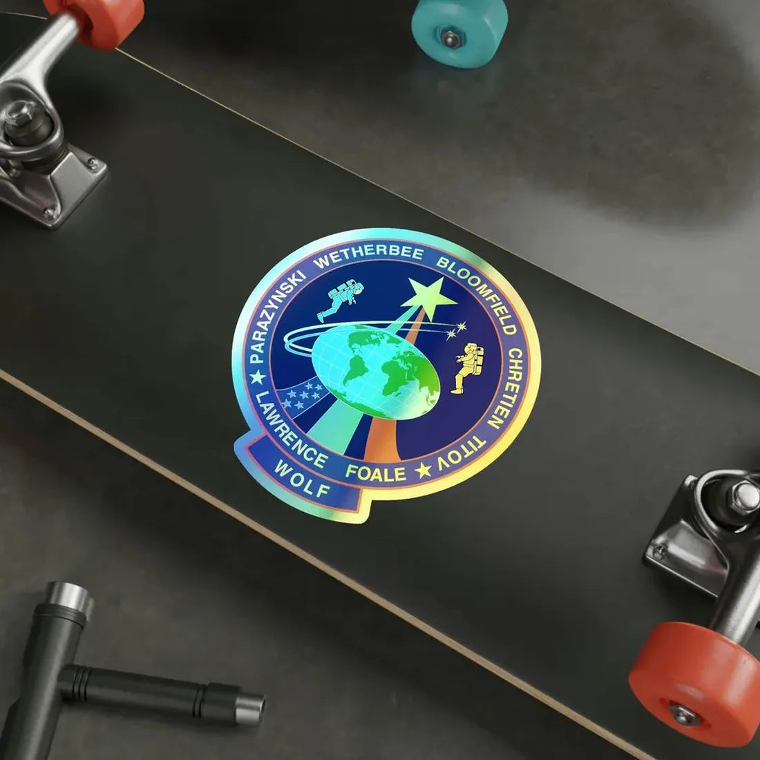 STS 86 (NASA) Holographic STICKER Die-Cut Vinyl Decal - The Sticker Space