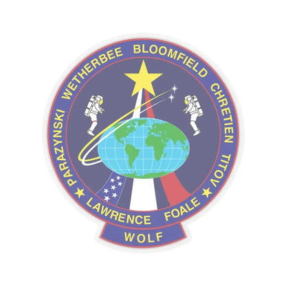 STS 86 (NASA) STICKER Vinyl Kiss-Cut Decal 3 Inch Transparent - The Sticker Space