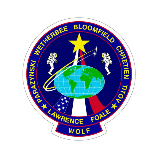 STS 86 Patch NASA STICKER Vinyl Die-Cut Decal-6 Inch-The Sticker Space