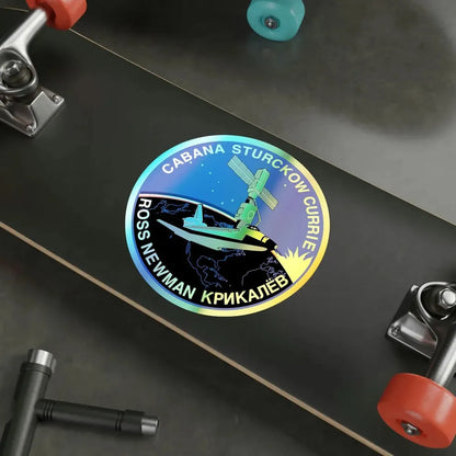 STS 88 (NASA) Holographic STICKER Die-Cut Vinyl Decal - The Sticker Space