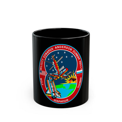 STS 89 (NASA) Black Coffee Mug-11oz-The Sticker Space