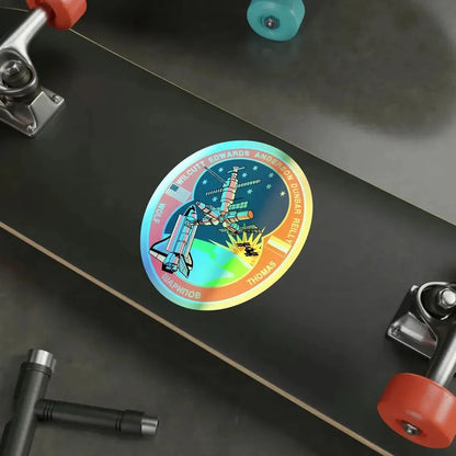 STS 89 (NASA) Holographic STICKER Die-Cut Vinyl Decal - The Sticker Space