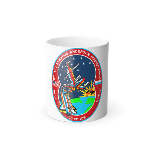 STS 89 Patch NASA - Color Changing Mug 11oz-11oz-The Sticker Space