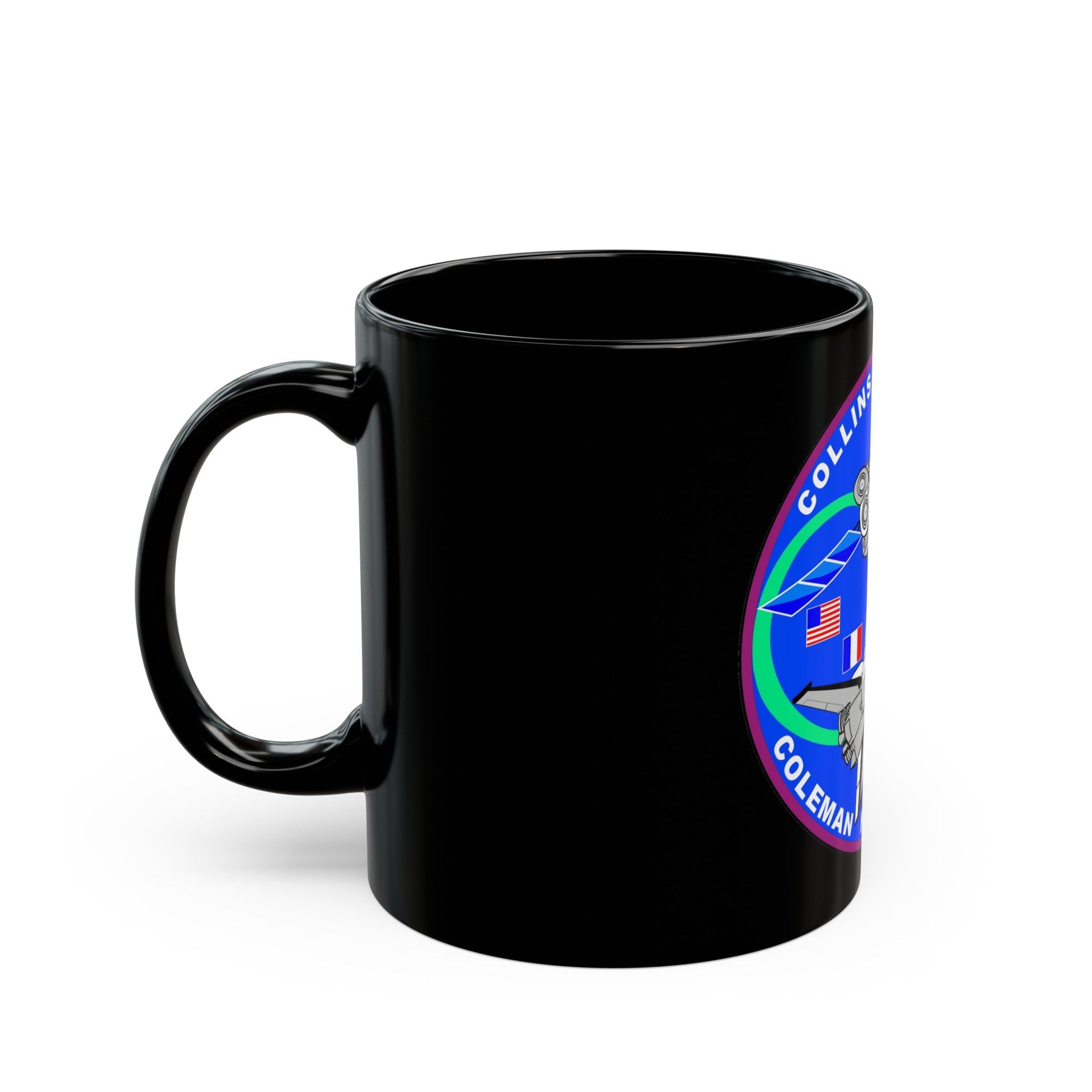 STS 93 (NASA) Black Coffee Mug-The Sticker Space