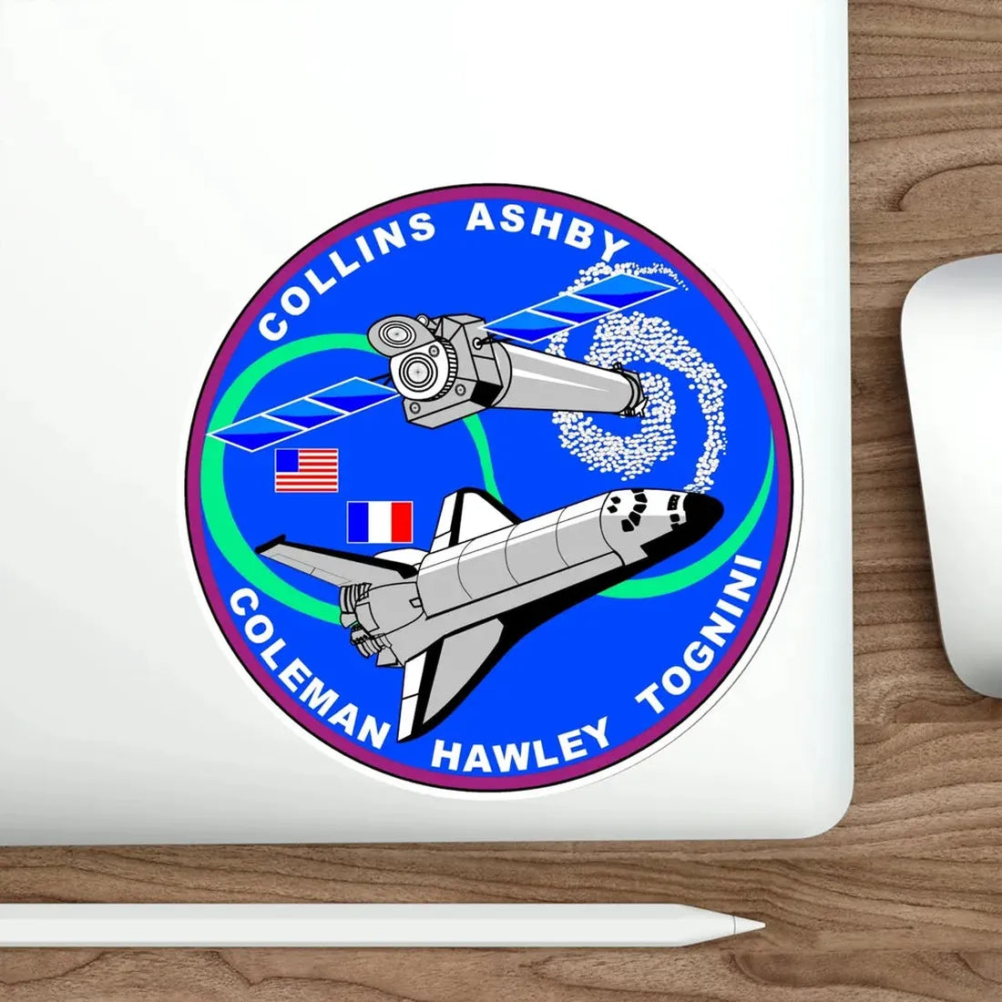 STS 93 Patch NASA STICKER Vinyl Die-Cut Decal - The Sticker Space