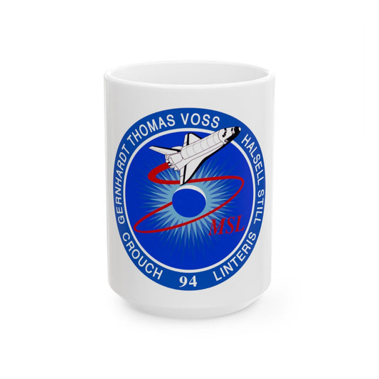 STS 94 (NASA) White Coffee Mug-15oz-The Sticker Space