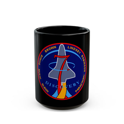 STS 95 (NASA) Black Coffee Mug-15oz-The Sticker Space