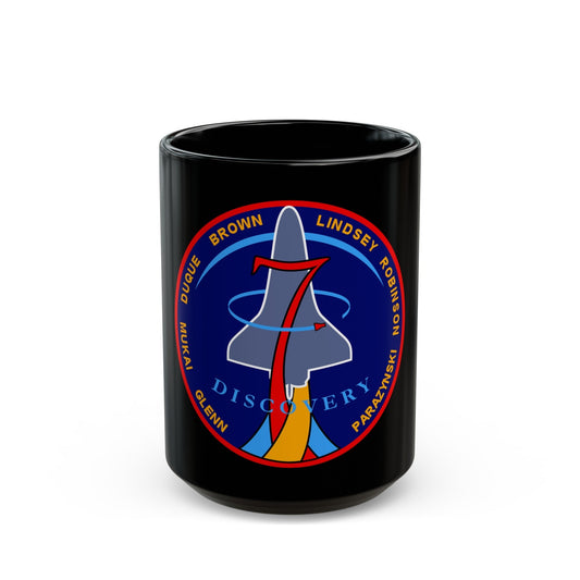 STS 95 (NASA) Black Coffee Mug-15oz-The Sticker Space