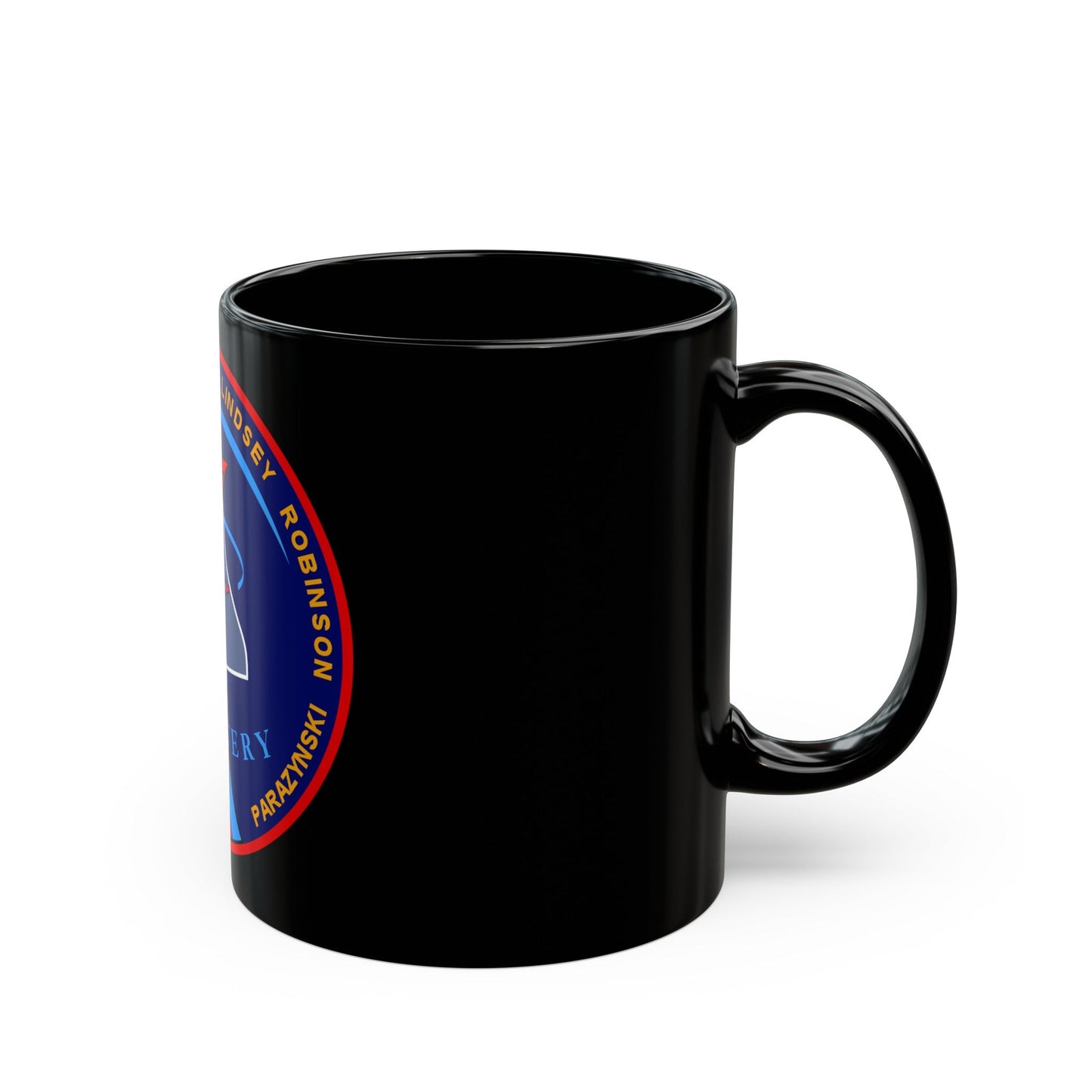 STS 95 (NASA) Black Coffee Mug-The Sticker Space