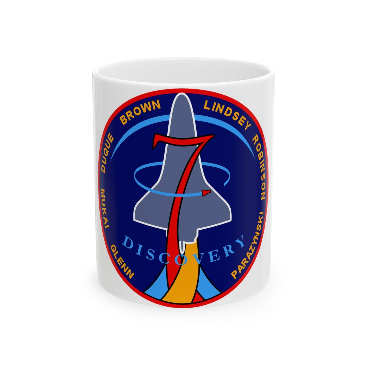 STS 95 (NASA) White Coffee Mug-11oz-The Sticker Space