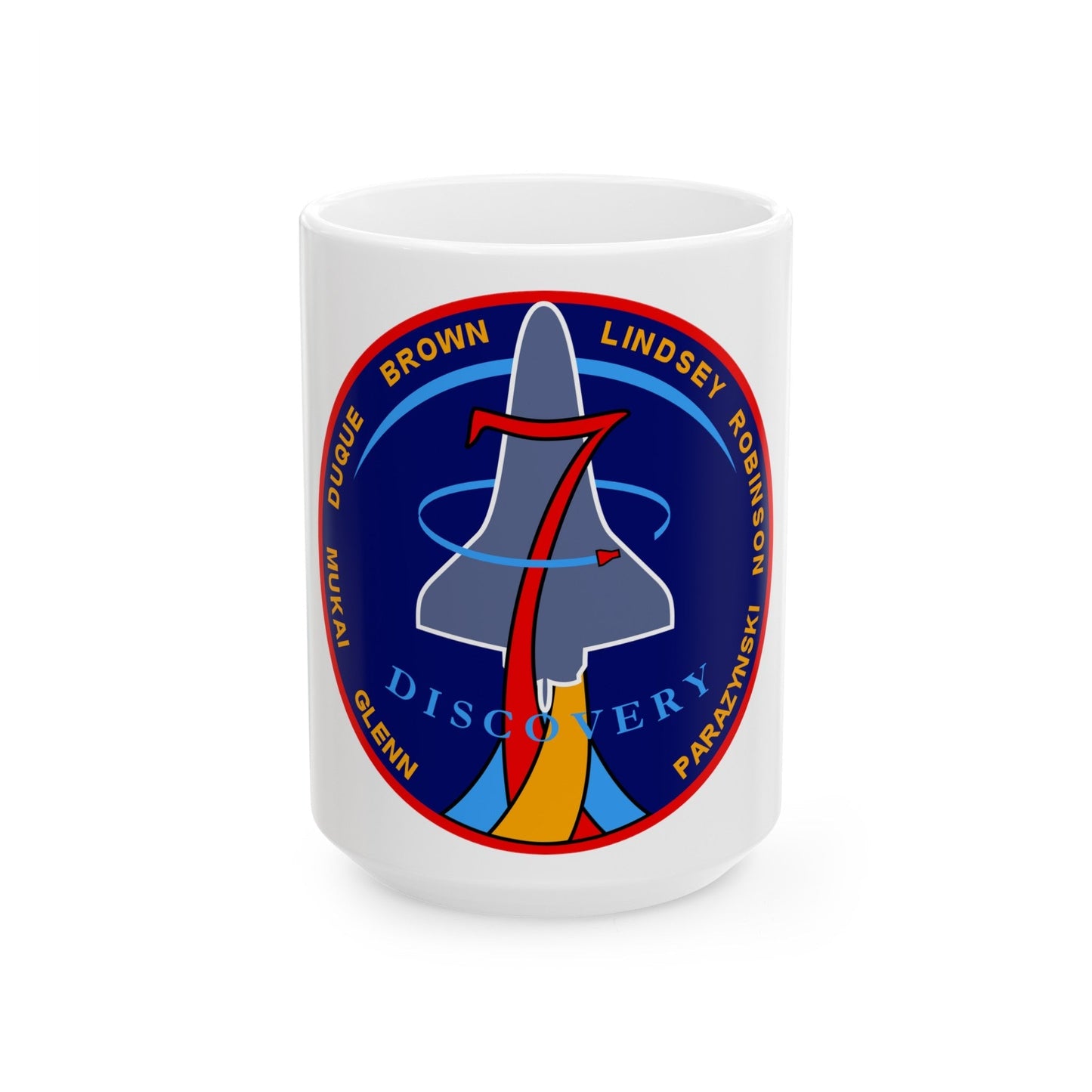 STS 95 (NASA) White Coffee Mug-15oz-The Sticker Space