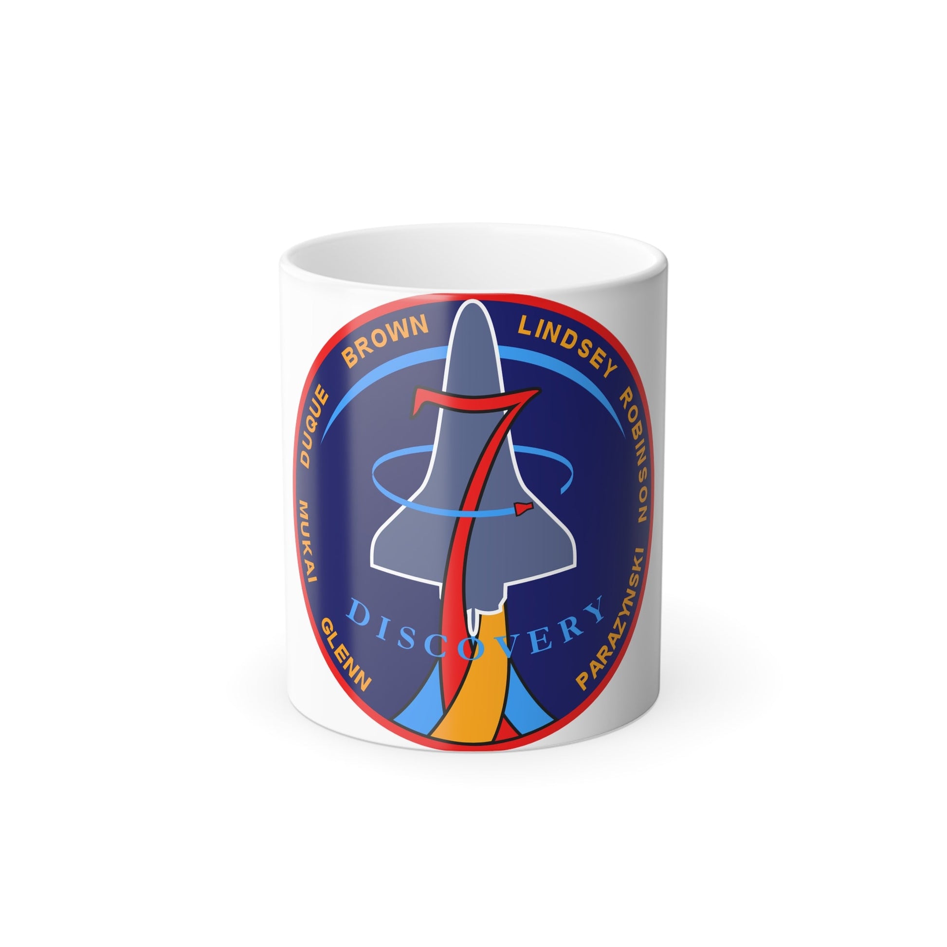 STS 95 Patch NASA - Color Changing Mug 11oz-11oz-The Sticker Space