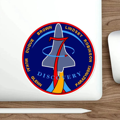 STS 95 Patch NASA STICKER Vinyl Die-Cut Decal - The Sticker Space