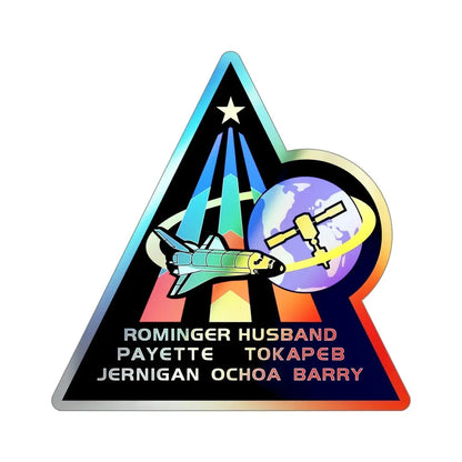 STS 96 (NASA) Holographic STICKER Die-Cut Vinyl Decal 4 Inch Holographic - The Sticker Space
