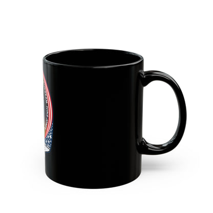 STS 98 (NASA) Black Coffee Mug-The Sticker Space