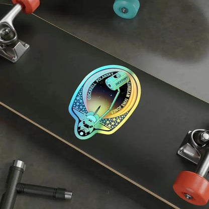 STS 98 (NASA) Holographic STICKER Die-Cut Vinyl Decal - The Sticker Space