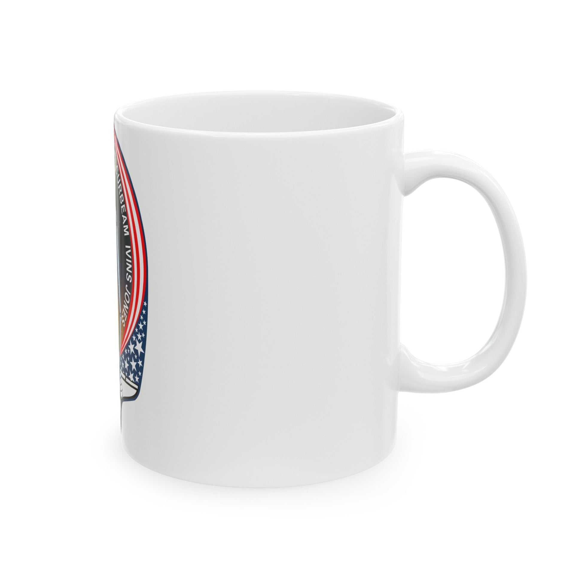 STS 98 (NASA) White Coffee Mug-The Sticker Space