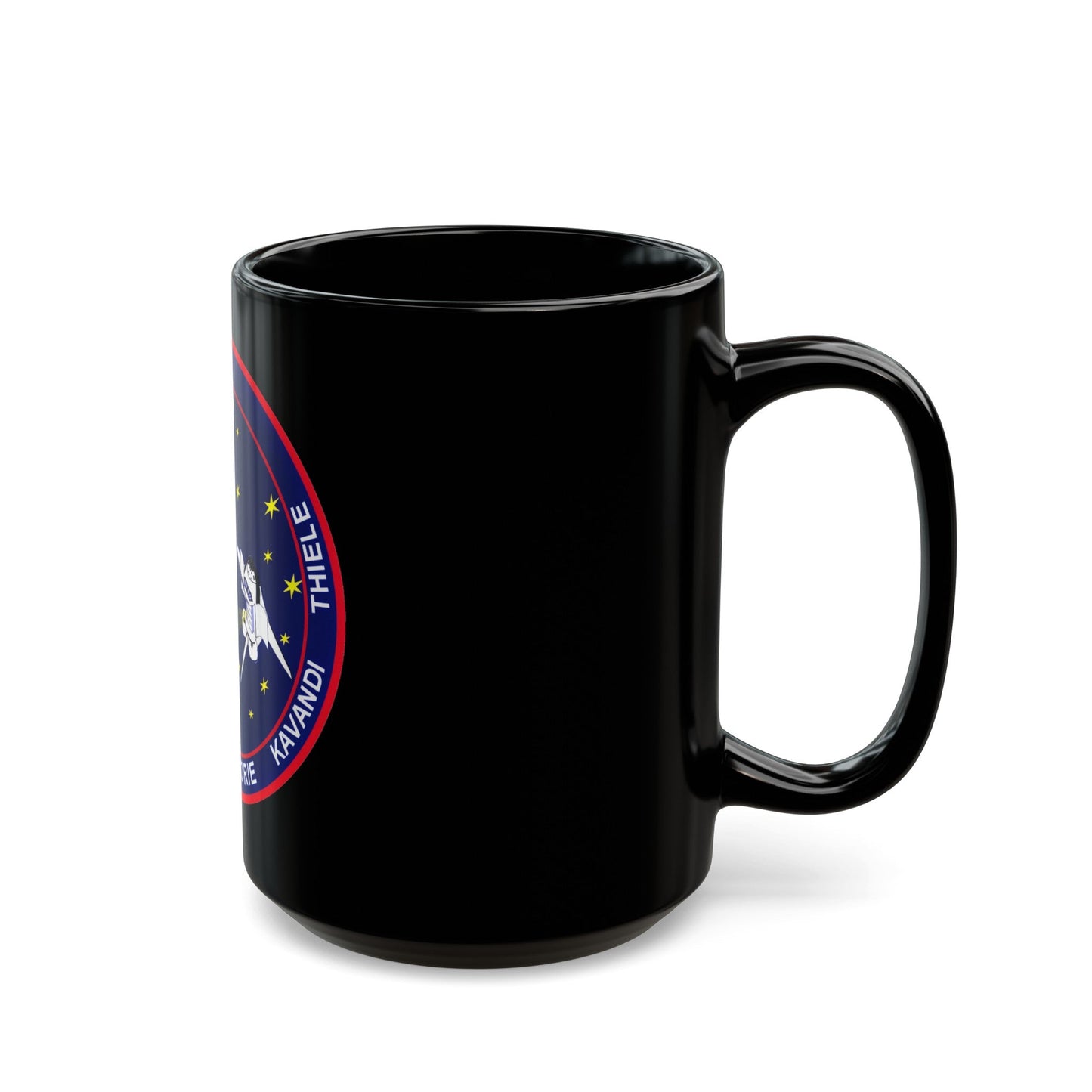 STS 99 (NASA) Black Coffee Mug-The Sticker Space