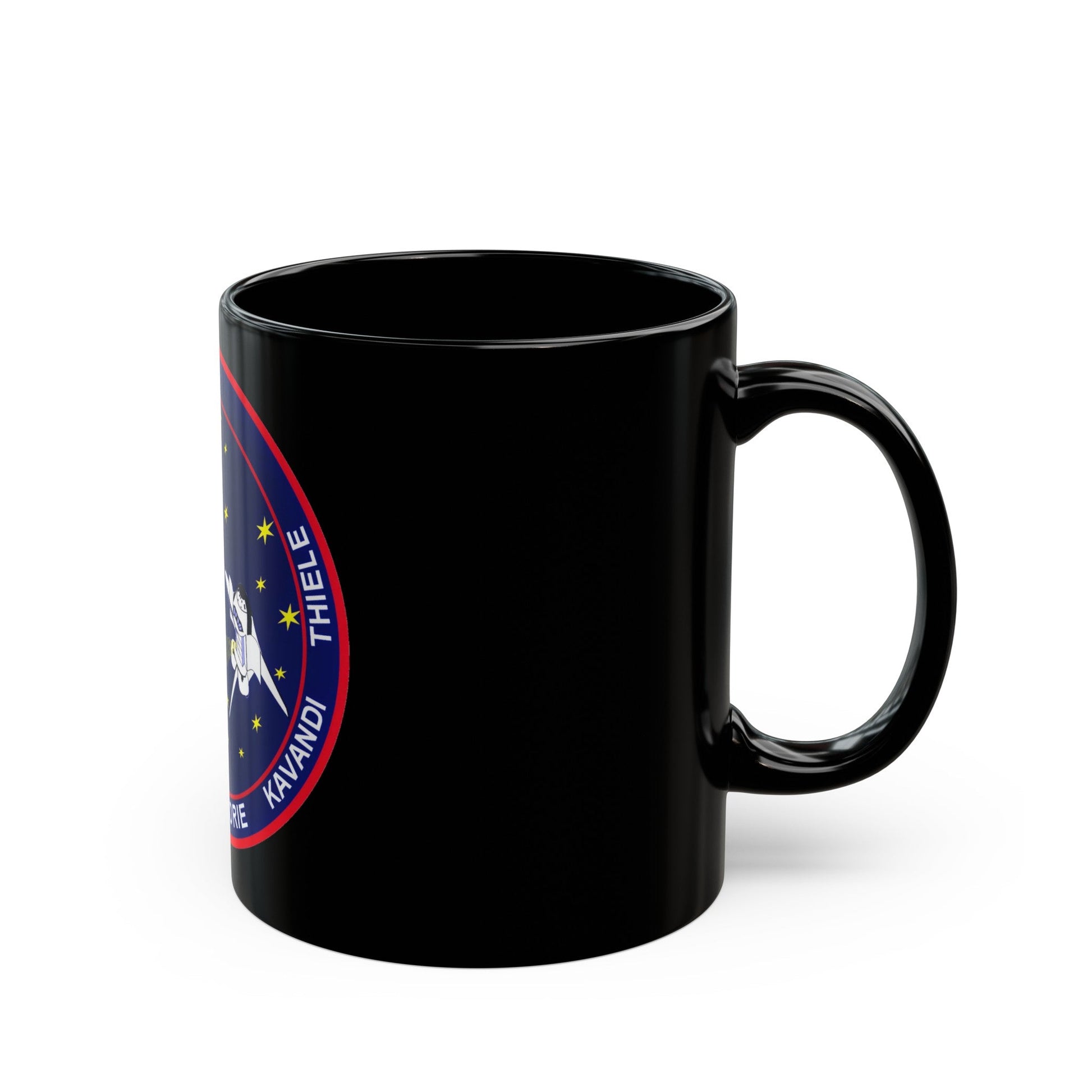 STS 99 (NASA) Black Coffee Mug-The Sticker Space