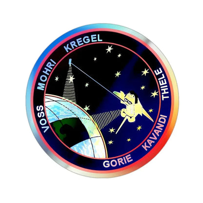 STS 99 (NASA) Holographic STICKER Die-Cut Vinyl Decal 2 Inch Holographic - The Sticker Space