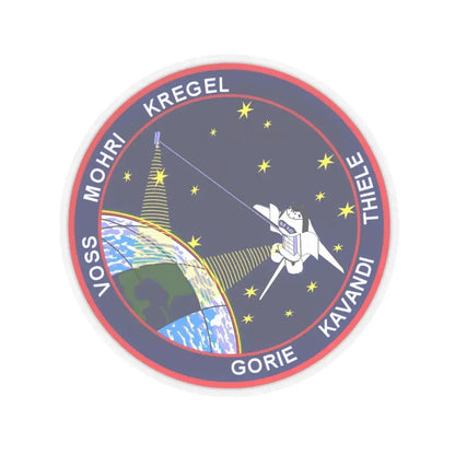 STS 99 (NASA) STICKER Vinyl Kiss-Cut Decal 4 Inch Transparent - The Sticker Space