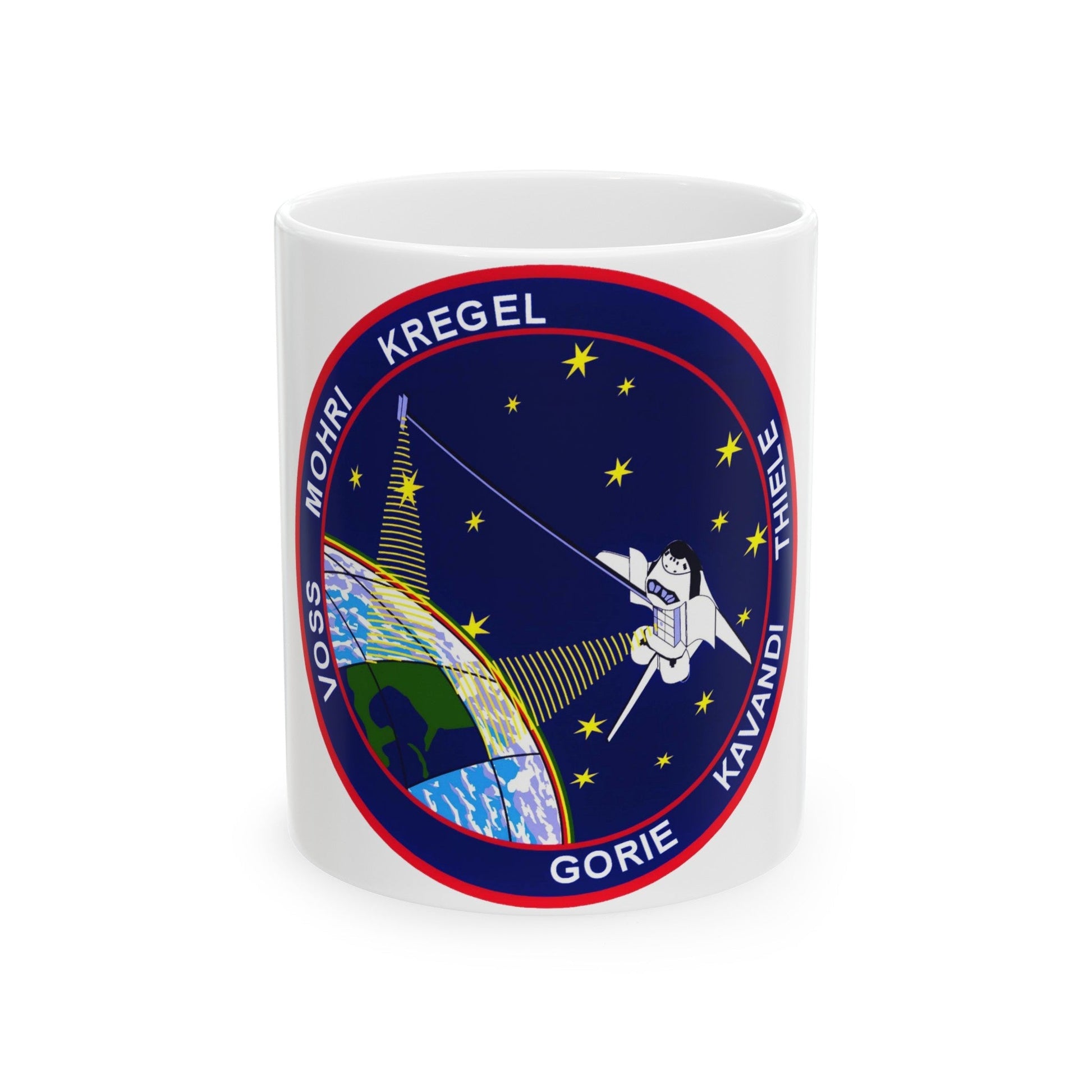 STS 99 (NASA) White Coffee Mug-11oz-The Sticker Space