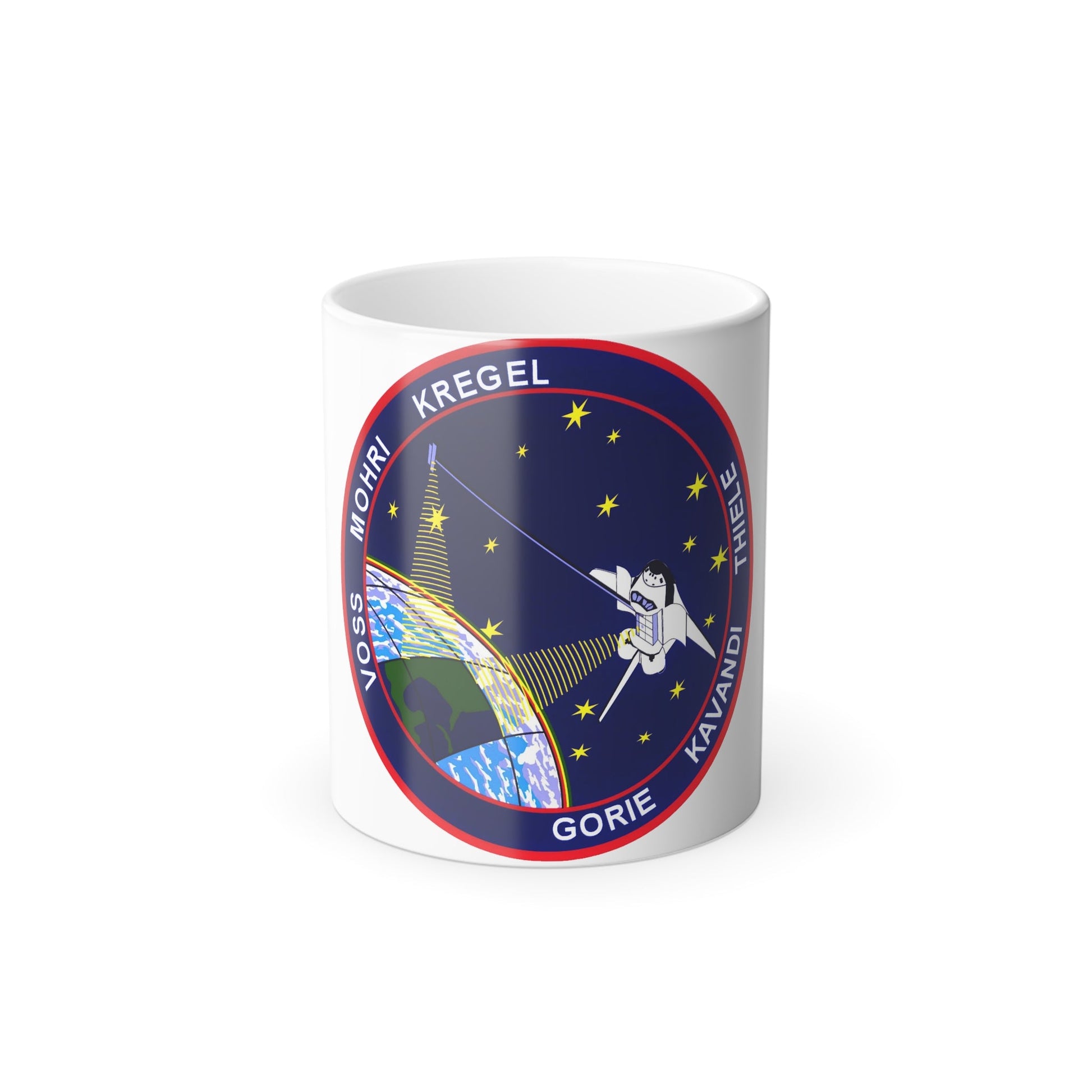 STS 99 Patch NASA - Color Changing Mug 11oz-11oz-The Sticker Space