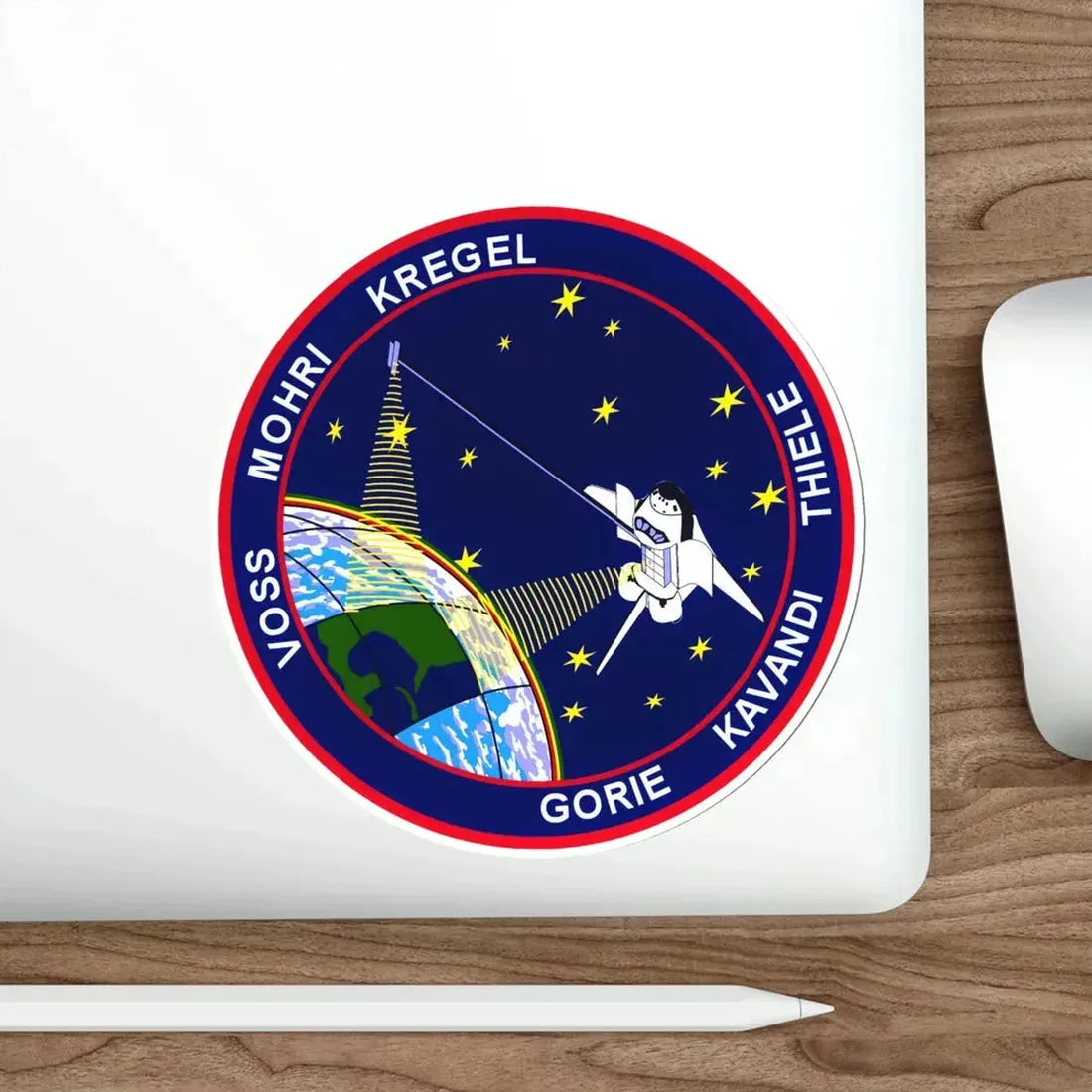 STS 99 Patch NASA STICKER Vinyl Die-Cut Decal - The Sticker Space