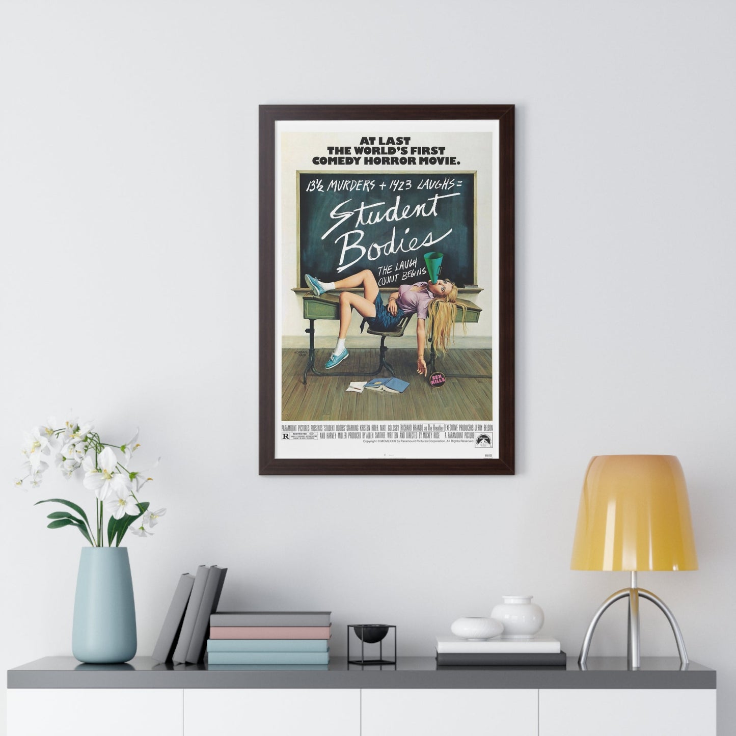 STUDENT BODIES 1981 - Framed Movie Poster-The Sticker Space