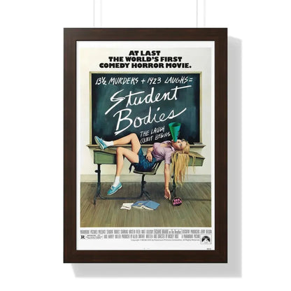 STUDENT BODIES 1981 - Framed Movie Poster 16″ x 24″ Walnut - The Sticker Space