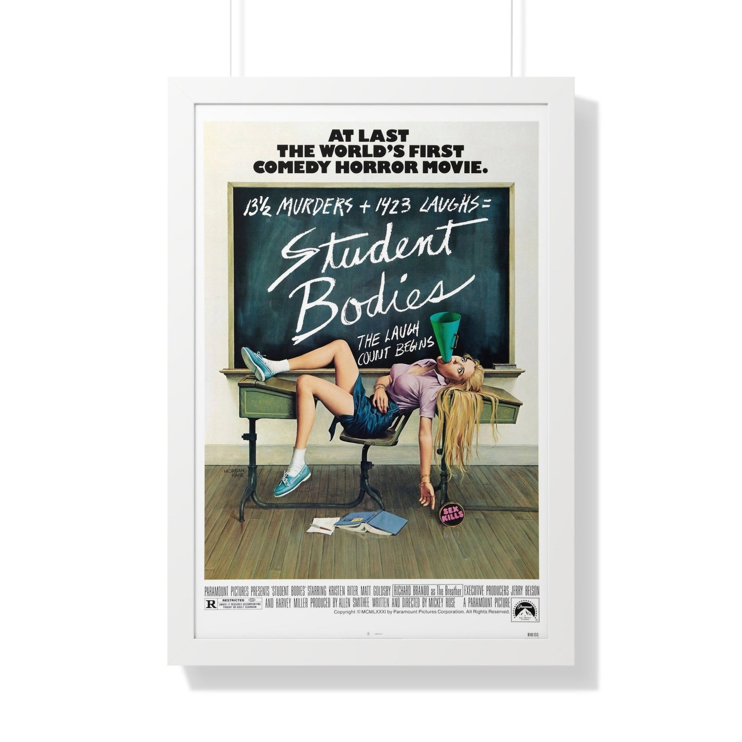 STUDENT BODIES 1981 - Framed Movie Poster-20" x 30"-The Sticker Space