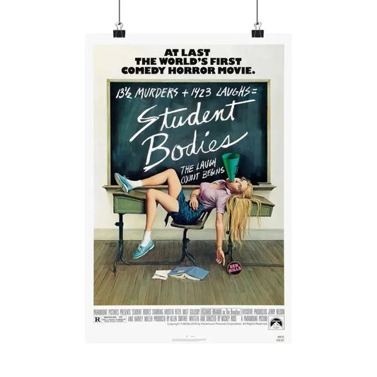 STUDENT BODIES 1981 - Paper Movie Poster 12″ x 18″ Matte - The Sticker Space
