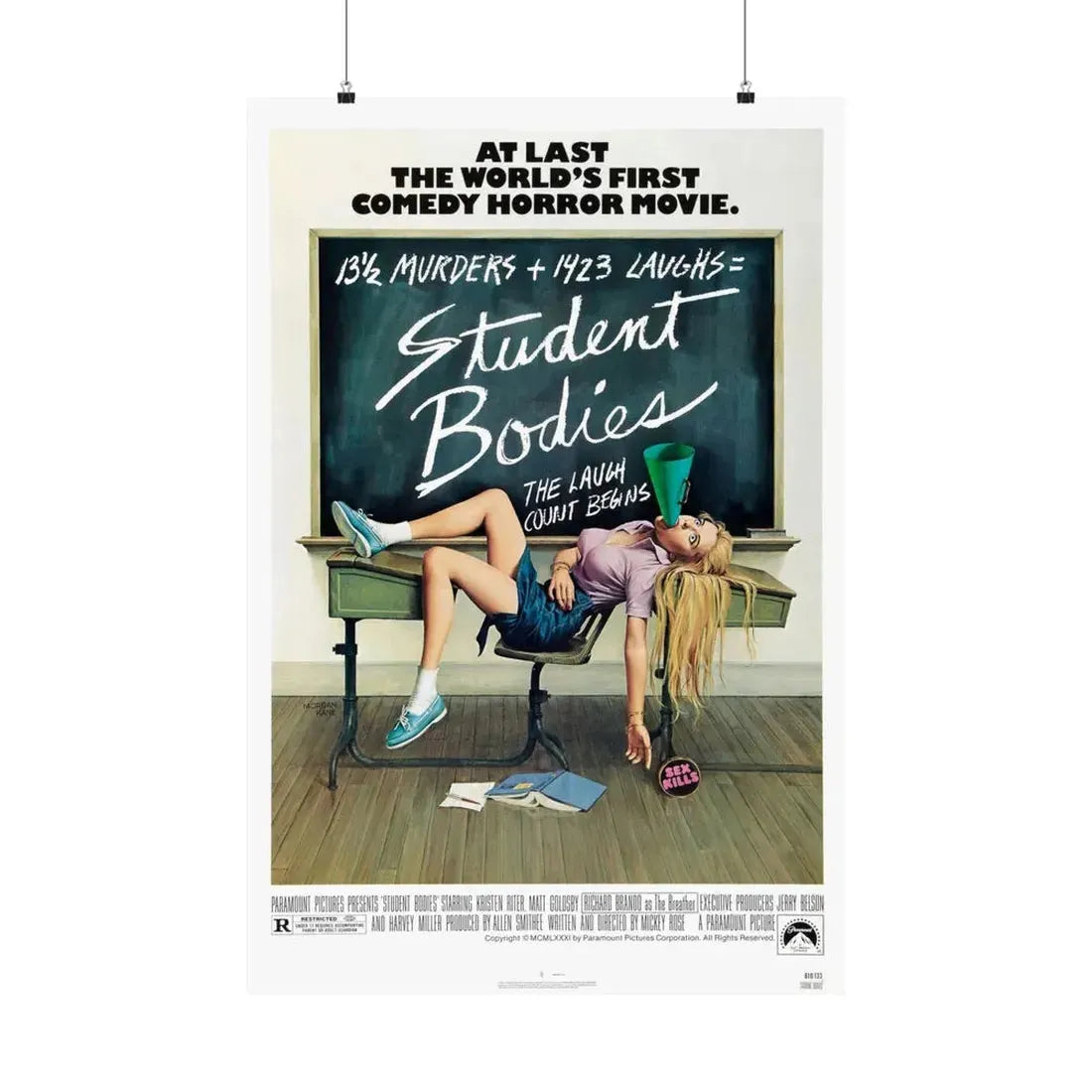 STUDENT BODIES 1981 - Paper Movie Poster 24″ x 36″ Matte - The Sticker Space