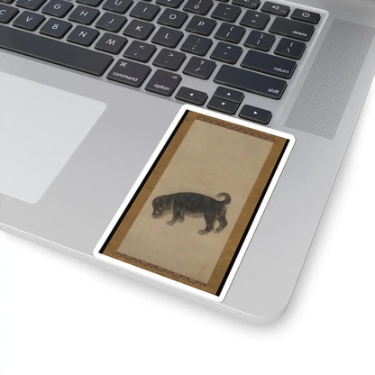 Studio of Tawaraya Sōtatsu - Puppy - early 17th century v1 - STICKER Vinyl Kiss-Cut Decal
