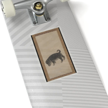 Studio of Tawaraya Sōtatsu - Puppy - early 17th century v1 - STICKER Vinyl Kiss-Cut Decal