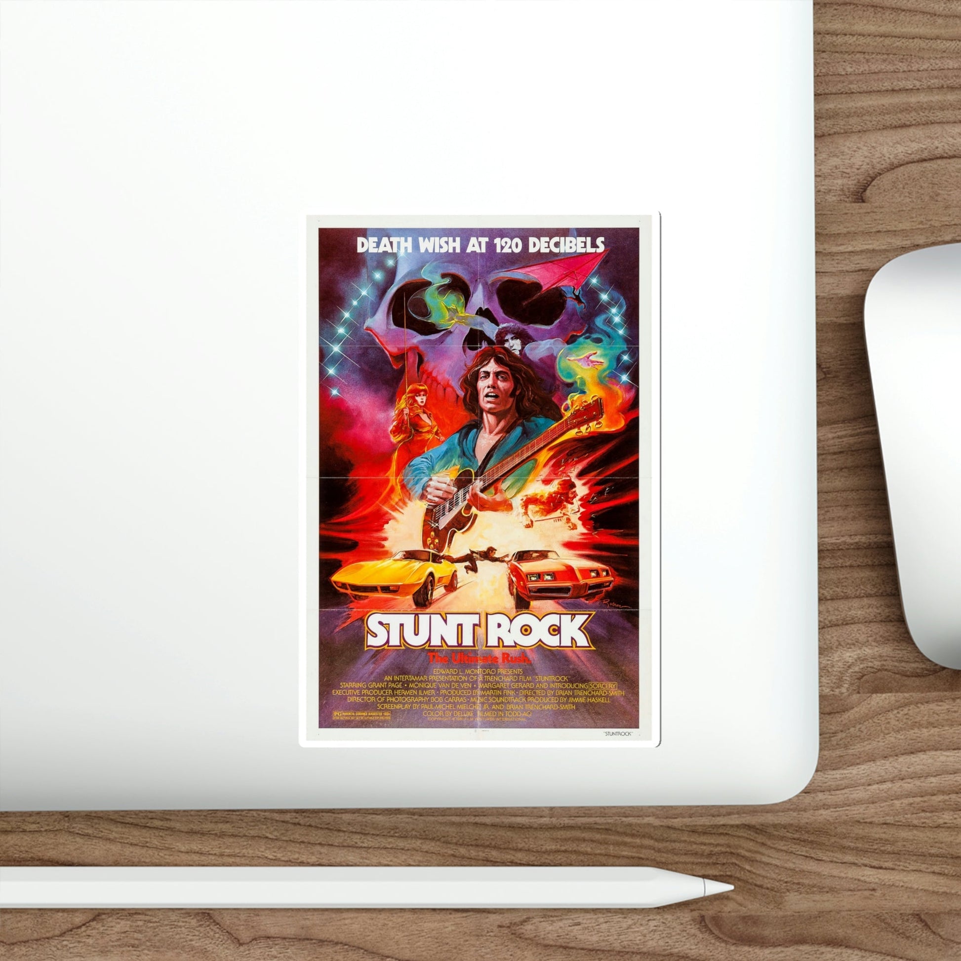 Stunt Rock 1979 Movie Poster STICKER Vinyl Die-Cut Decal-The Sticker Space