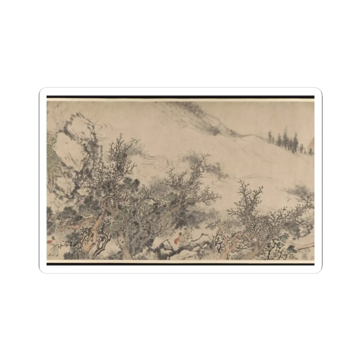 Su Liupeng - Three Visits to the Thatched Hut of Zhuge Liange - 1853 v3 - STICKER Vinyl Kiss-Cut Decal
