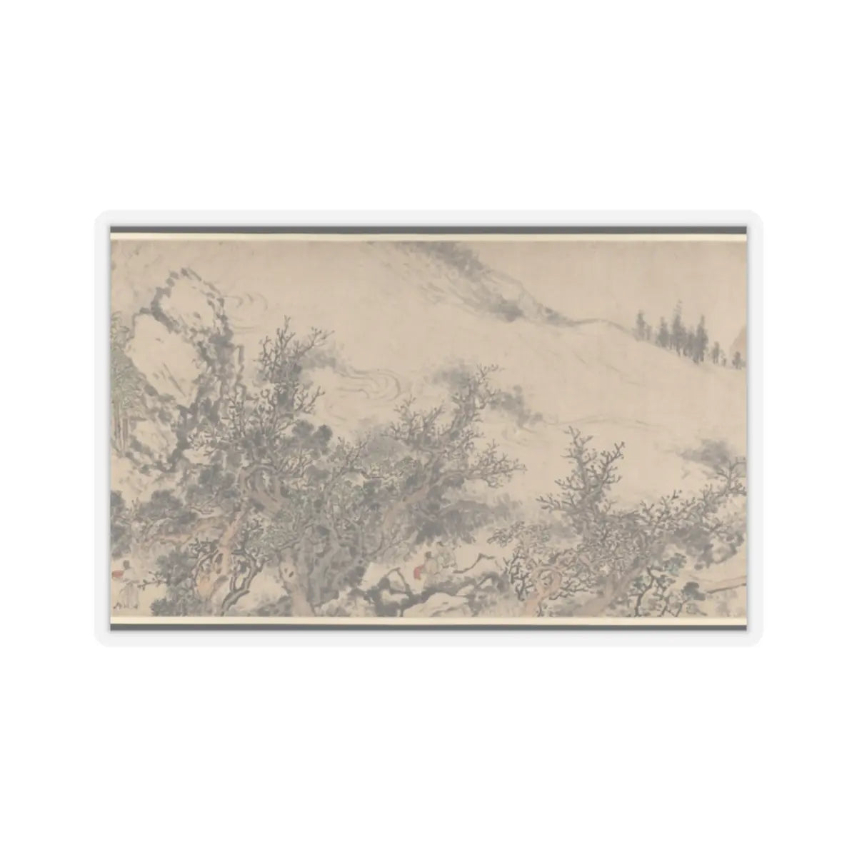 Su Liupeng - Three Visits to the Thatched Hut of Zhuge Liange - 1853 v3 - STICKER Vinyl Kiss-Cut Decal