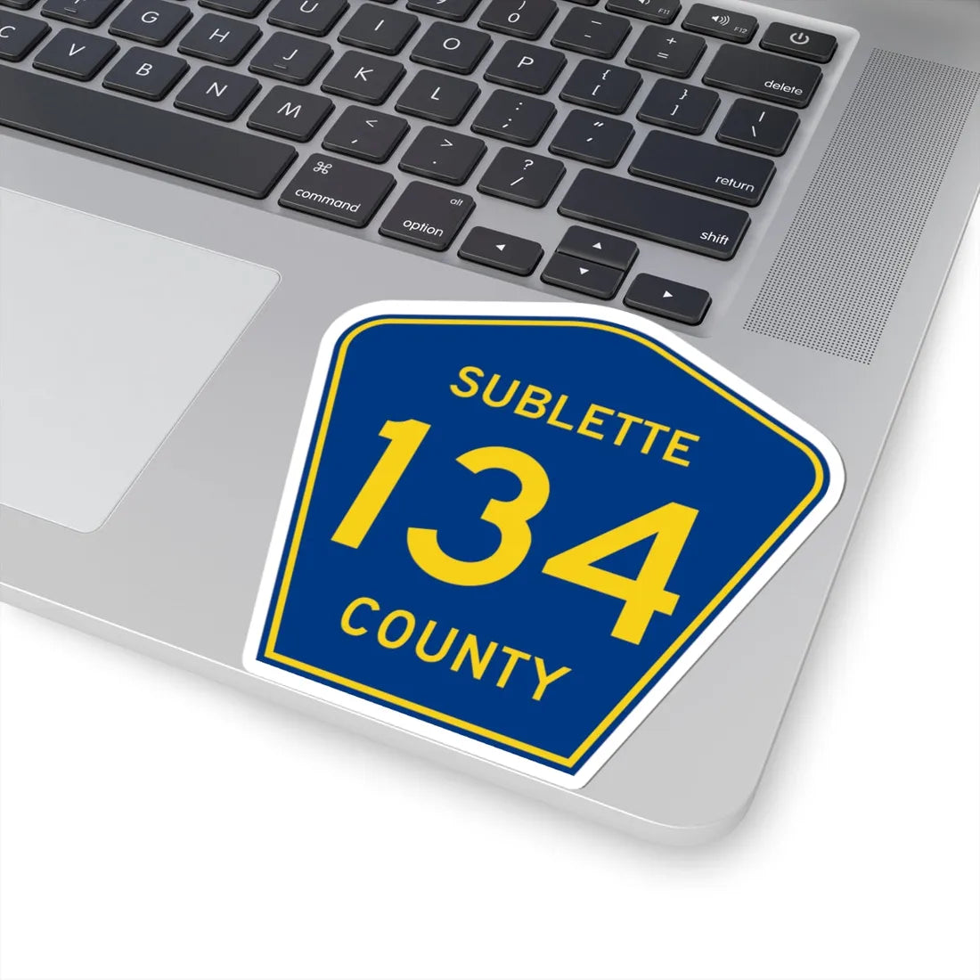 Sublette County Route 134 WY (Wyoming) (Road Sign) STICKER Vinyl Kiss-Cut Decal - The Sticker Space