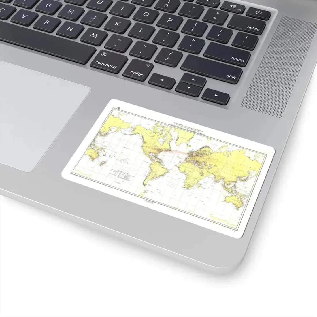 Submarine Cables of the World (1896) (Map) STICKER Vinyl Kiss-Cut Decal - The Sticker Space