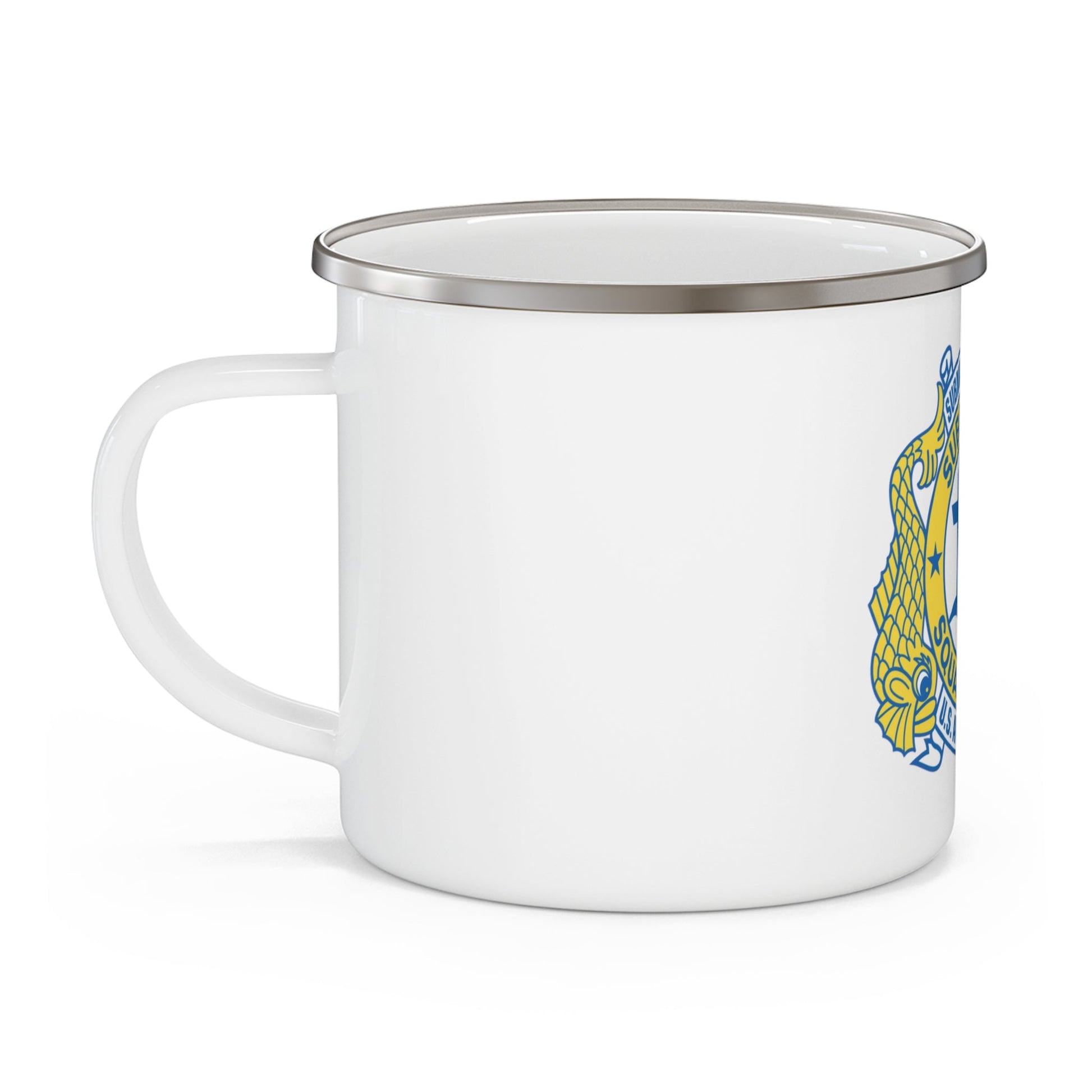 Submarine Force US Atlantic Fleet (U.S. Navy) Enamel Mug 12oz-12oz-The Sticker Space