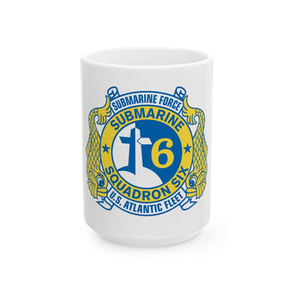 Submarine Force US Atlantic Fleet (U.S. Navy) White Coffee Mug-15oz-The Sticker Space