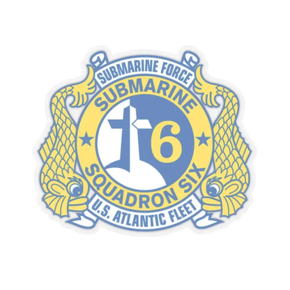 Submarine Force US Atlantic Fleet (U.S. Navy) STICKER Vinyl Kiss-Cut Decal 2 Inch Transparent - The Sticker Space