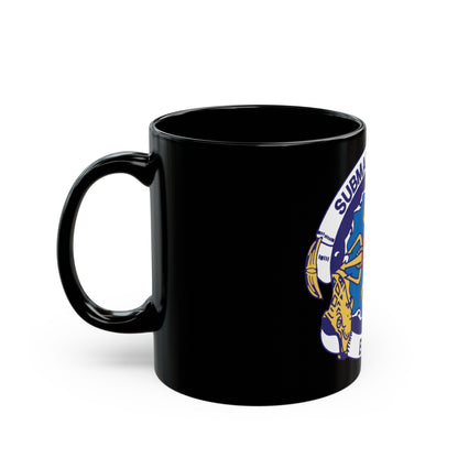 Submarine Group Eight (U.S. Navy) Black Coffee Mug-The Sticker Space